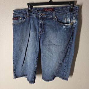 Baby-phat Women's Blue Jean Shorts Size 13